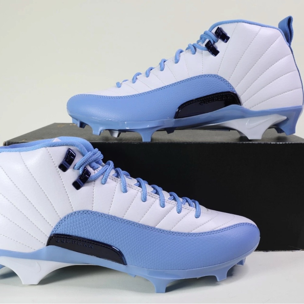 JORDAN 12 Alpha Menace UNC Tar Heels College Player Exclusive Size 14 Cleats